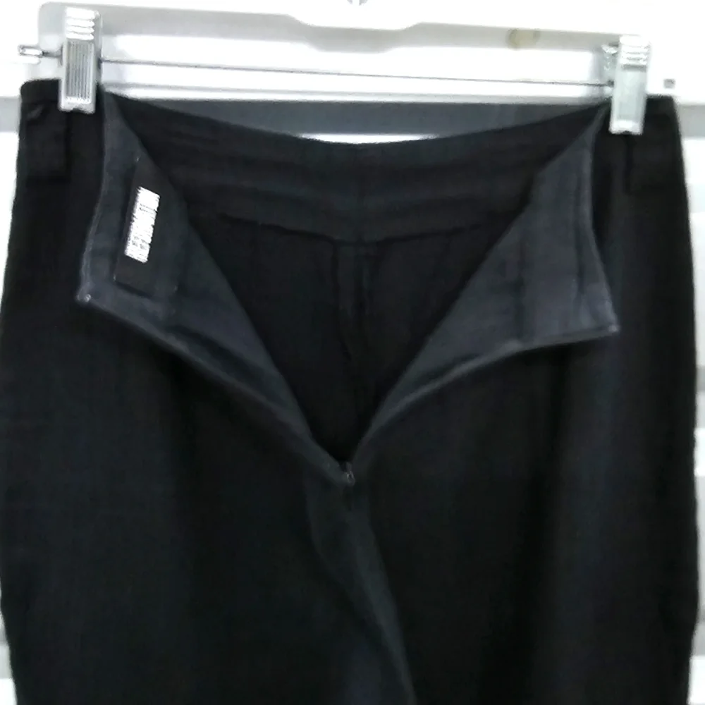 Reformation High-Rise Linen Blend Cropped Capri Coulatte Pants